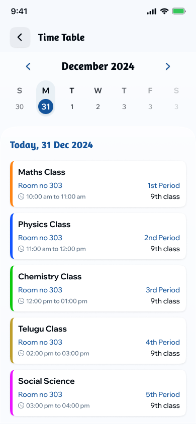 Time Table